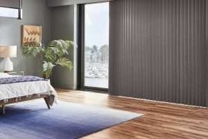 Vertical Blinds WIndow Covering Idea For Patio Door